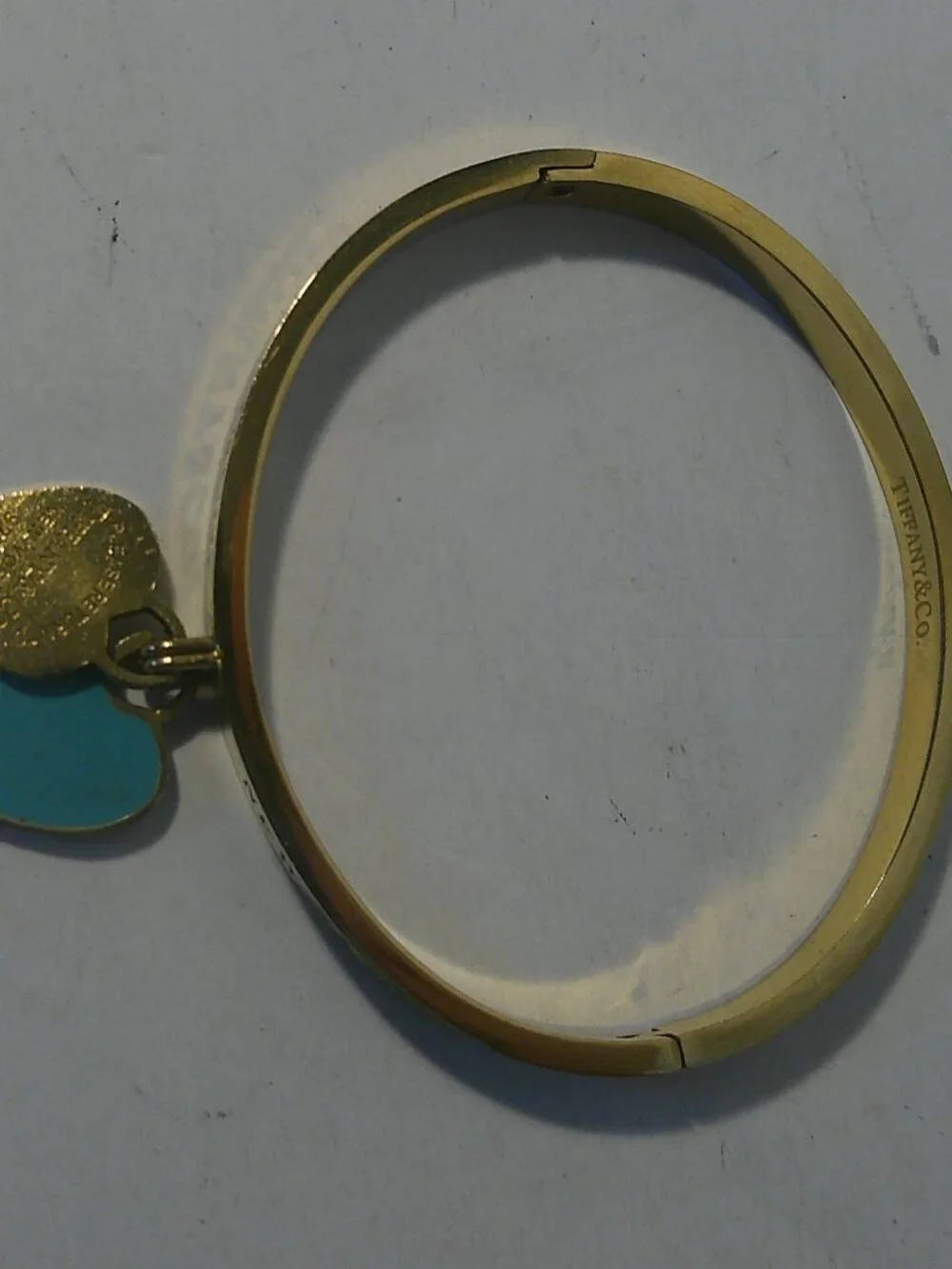 Tiffany & Co Return to Tiffany Heart Tag Bangle Bracelet 925 - SB6 D3